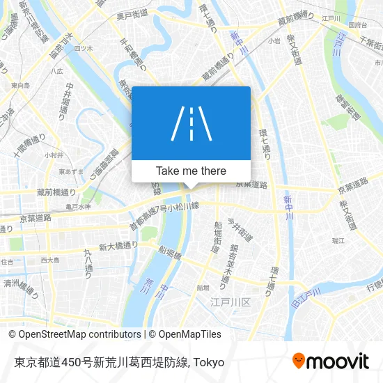 東京都道450号新荒川葛西堤防線 map