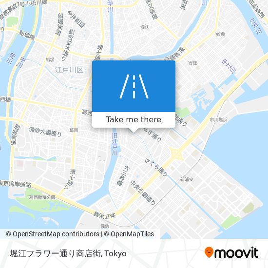 堀江フラワー通り商店街 map