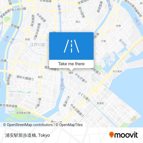 浦安駅前歩道橋 map