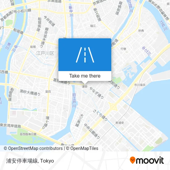 浦安停車場線 map