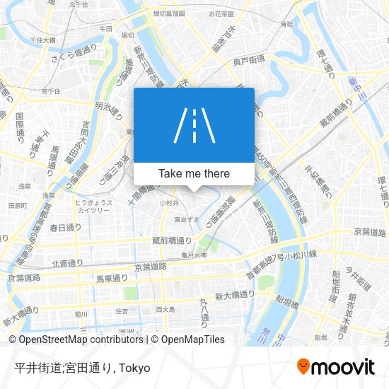 平井街道;宮田通り map