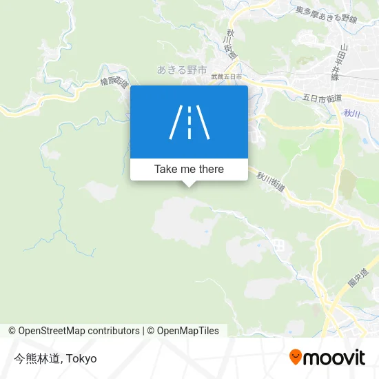 今熊林道 map