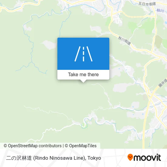 二の沢林道 (Rindo Ninosawa Line) map