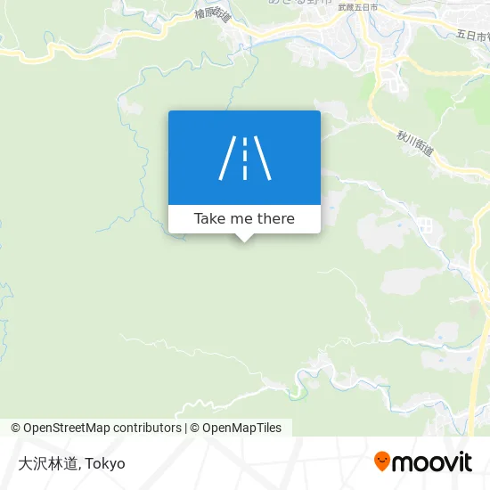 大沢林道 map