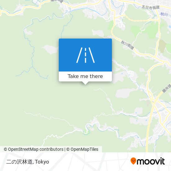 二の沢林道 map