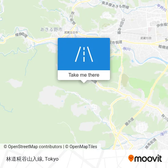 林道糀谷山入線 map