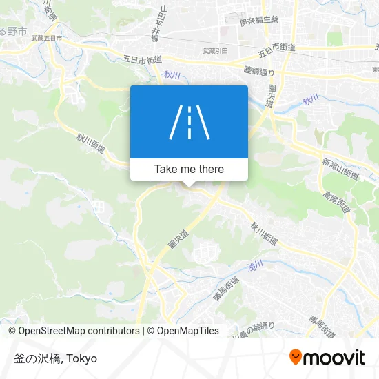 釜の沢橋 map