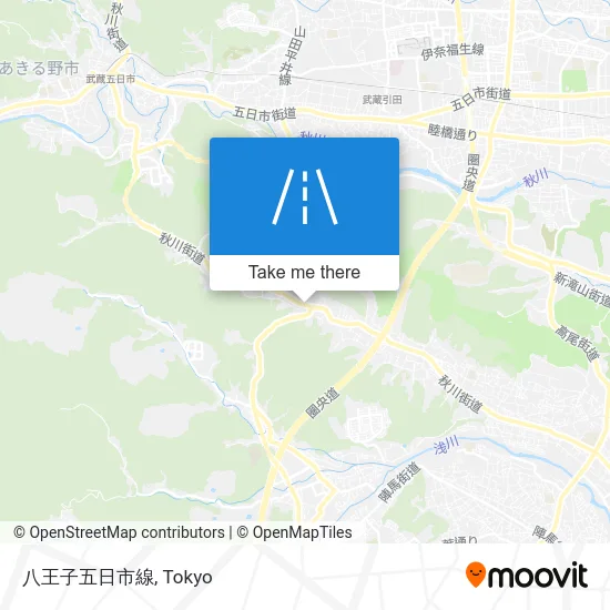 Hachioji Itsukaichi Line map