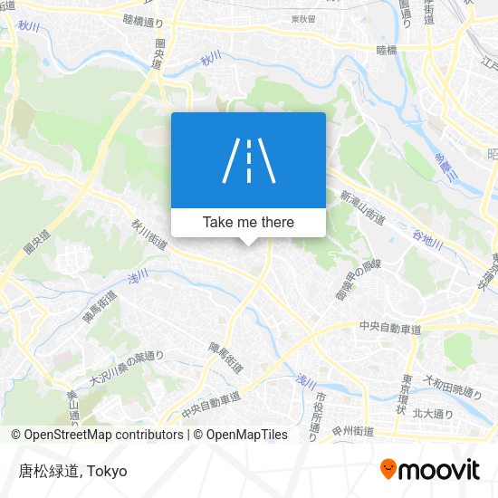 唐松緑道 map