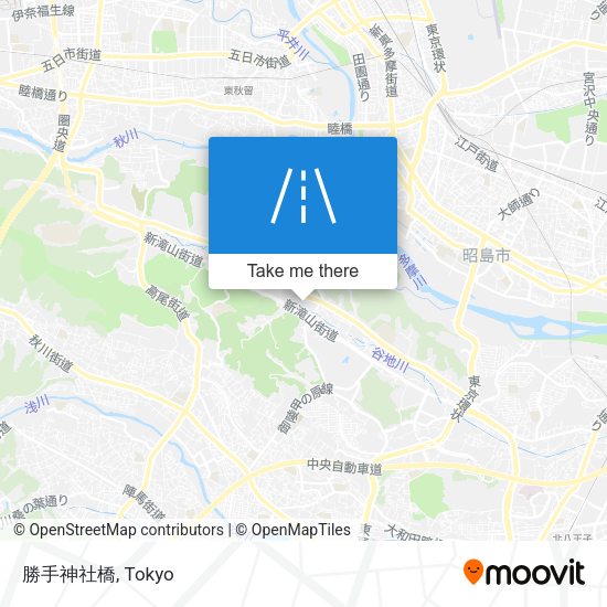 勝手神社橋 map