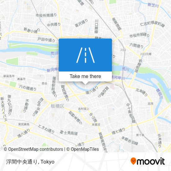 浮間中央通り map
