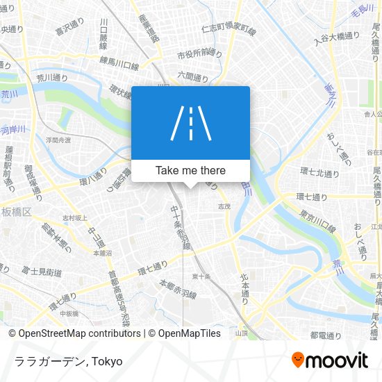 ララガーデン map
