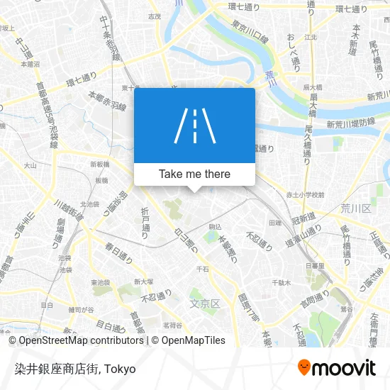 染井銀座商店街 map