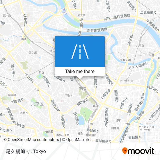 尾久橋通り map