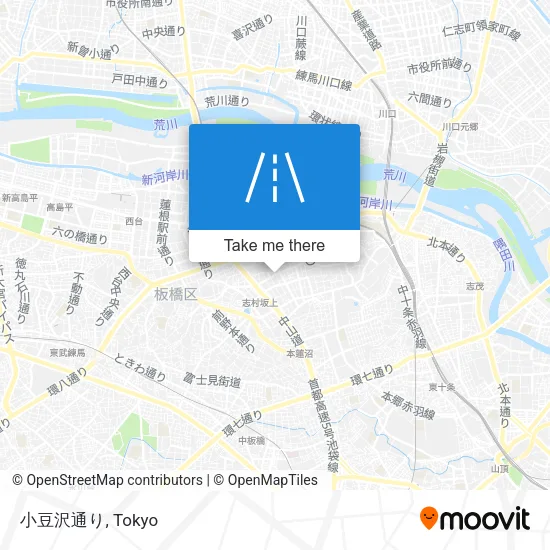 小豆沢通り map