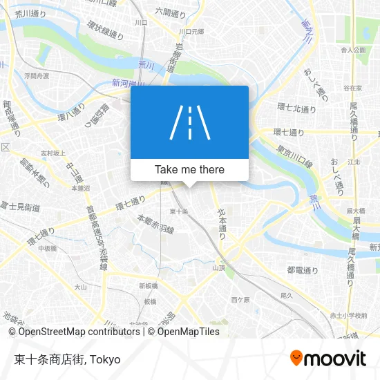 東十条商店街 map