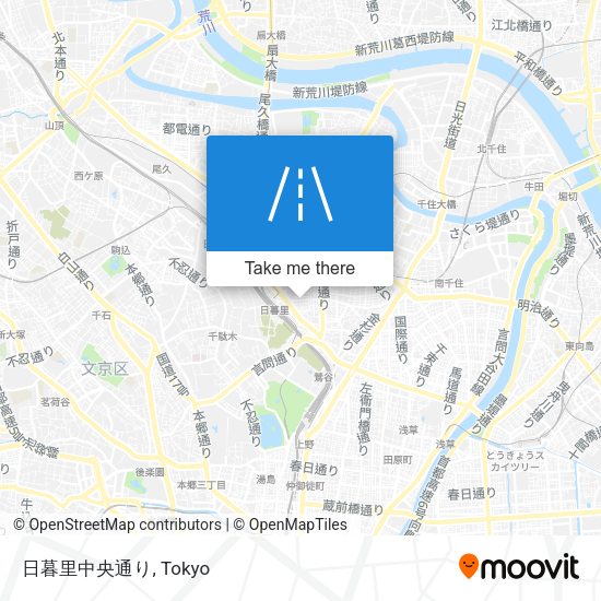 日暮里中央通り map