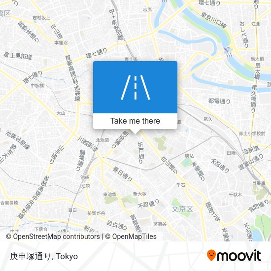 庚申塚通り map