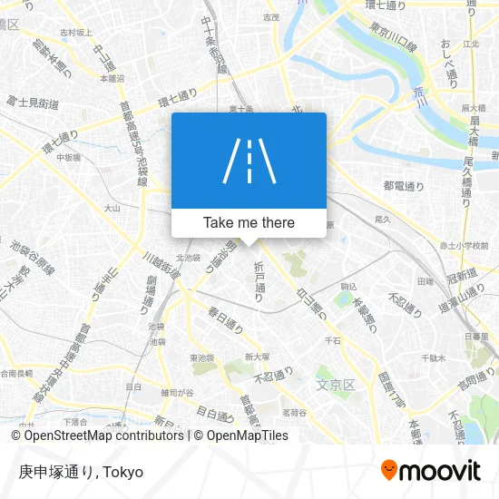 庚申塚通り map
