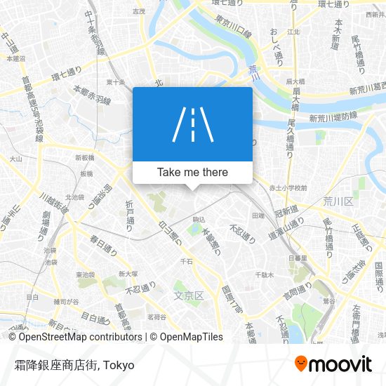 霜降銀座商店街 map