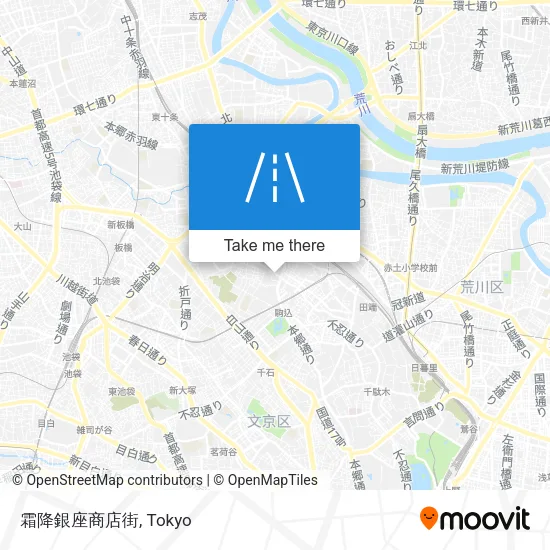 霜降銀座商店街 map