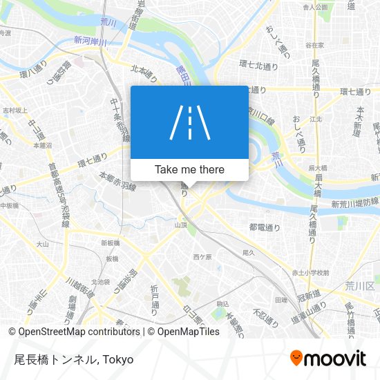 尾長橋トンネル map