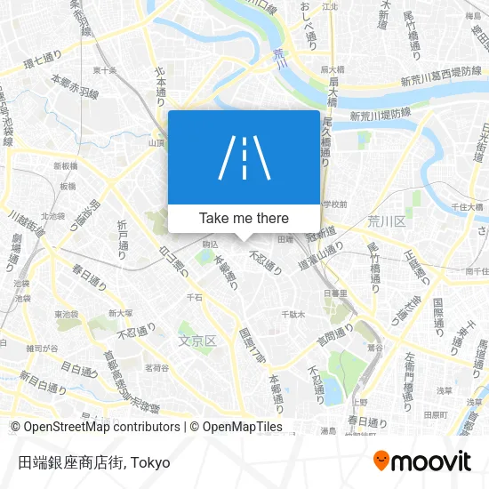 田端銀座商店街 map