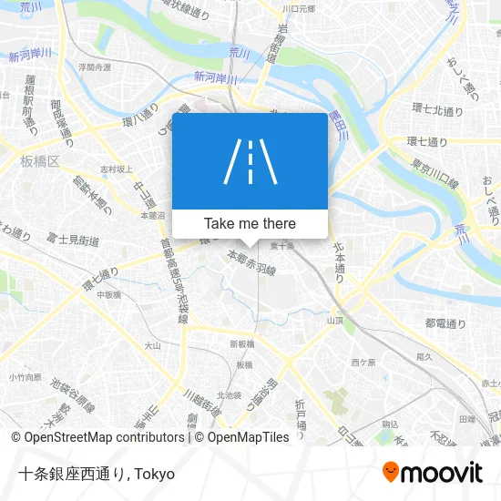 十条銀座西通り map