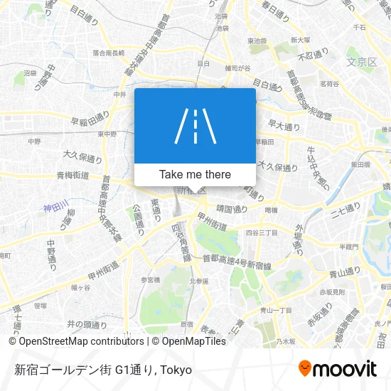 新宿ゴールデン街 G1通り map