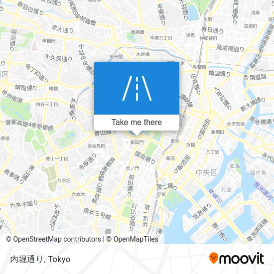 内堀通り map
