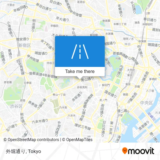 外堀通り map