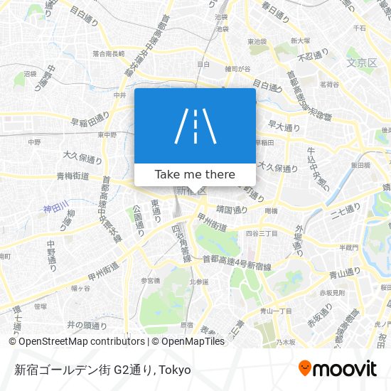 新宿ゴールデン街 G2通り map