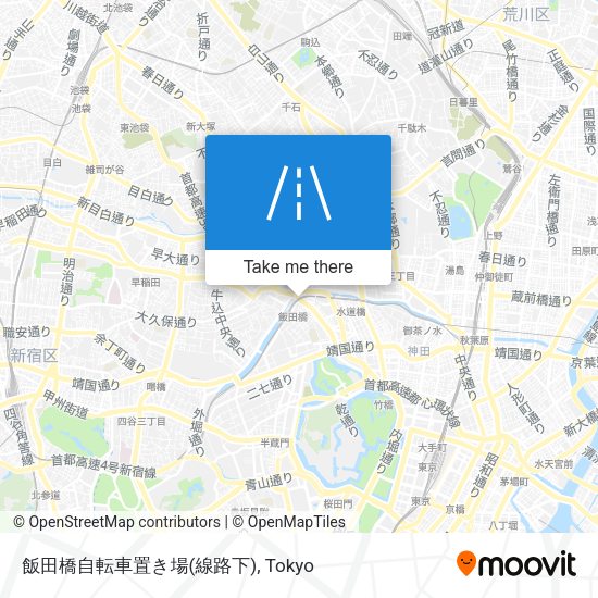 飯田橋自転車置き場(線路下) map