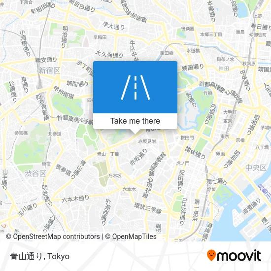 青山通り map
