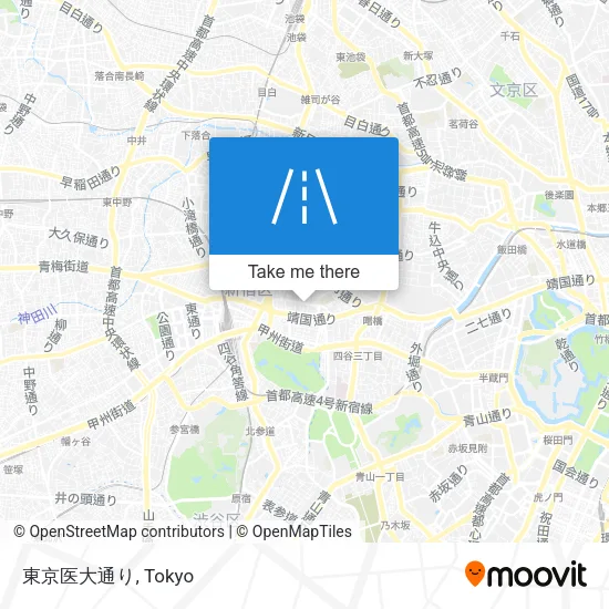 東京医大通り map