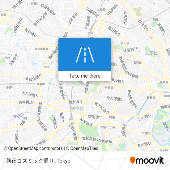 新宿コズミック通り map