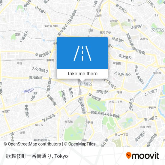 歌舞伎町一番街通り map