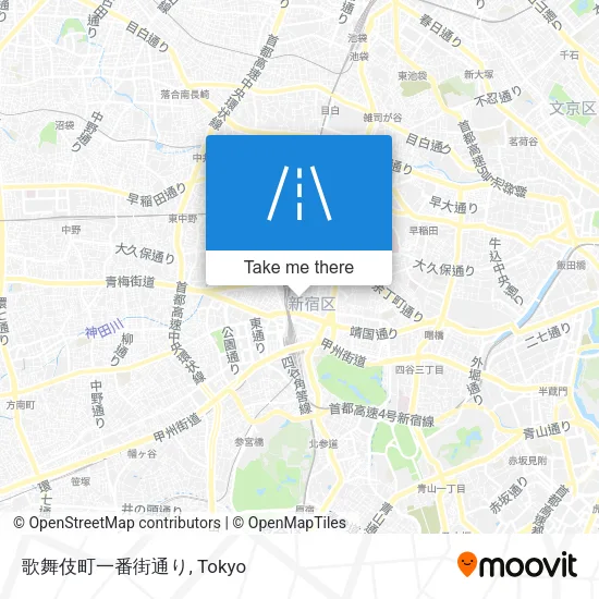 歌舞伎町一番街通り map