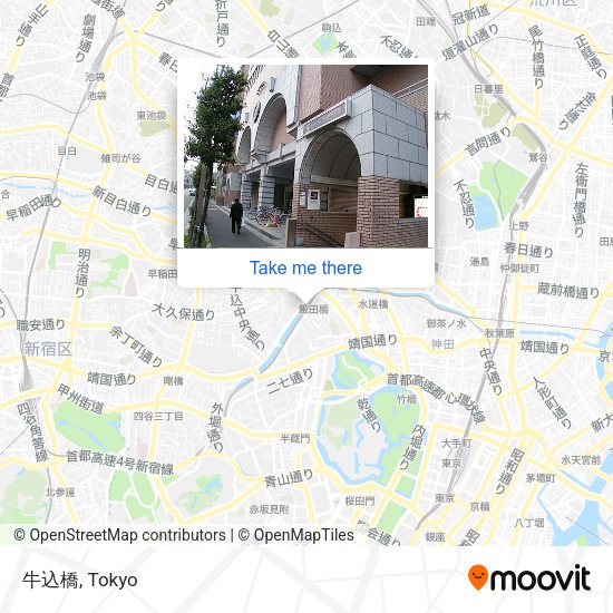 牛込橋 map