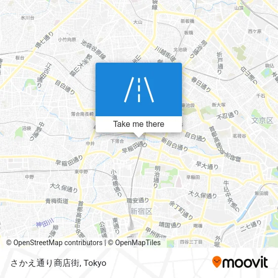 さかえ通り商店街 map