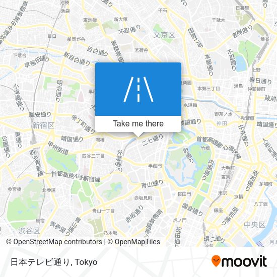 日本テレビ通り map
