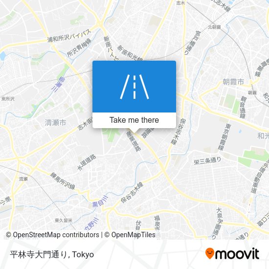 平林寺大門通り map