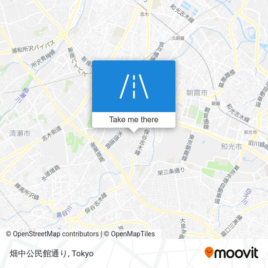 畑中公民館通り map