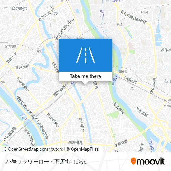 小岩フラワーロード商店街 map