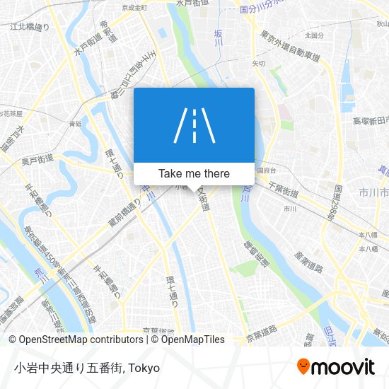 小岩中央通り五番街 map