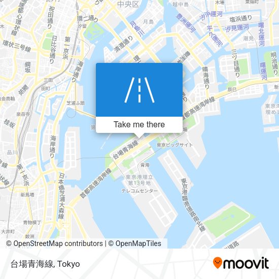 台場青海線 map