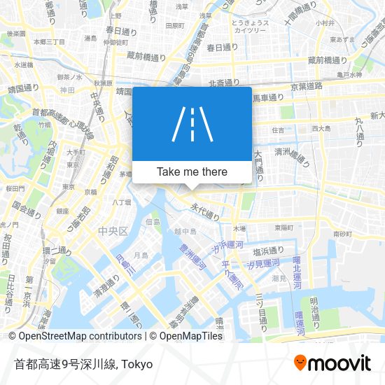 首都高速9号深川線 map