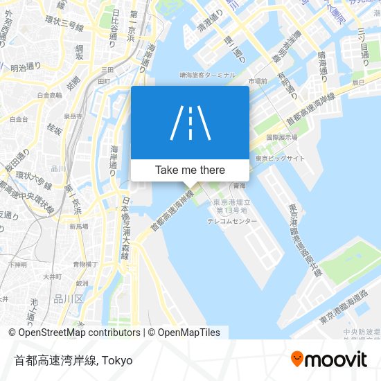 首都高速湾岸線 map