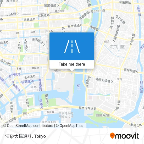 清砂大橋通り map