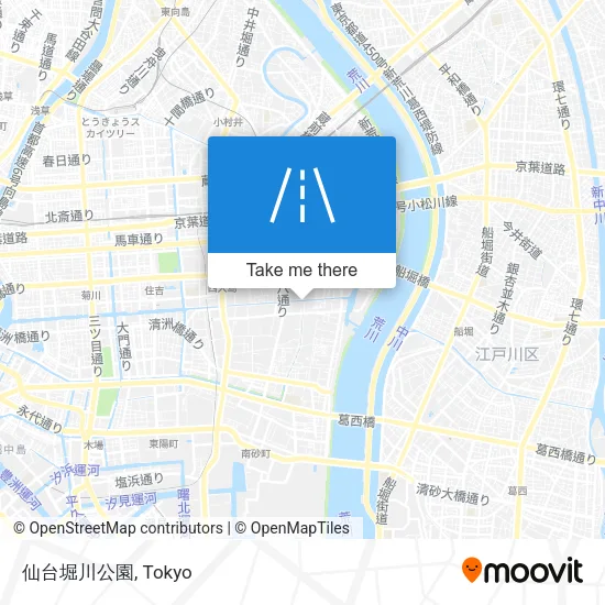 仙台堀川公園 map